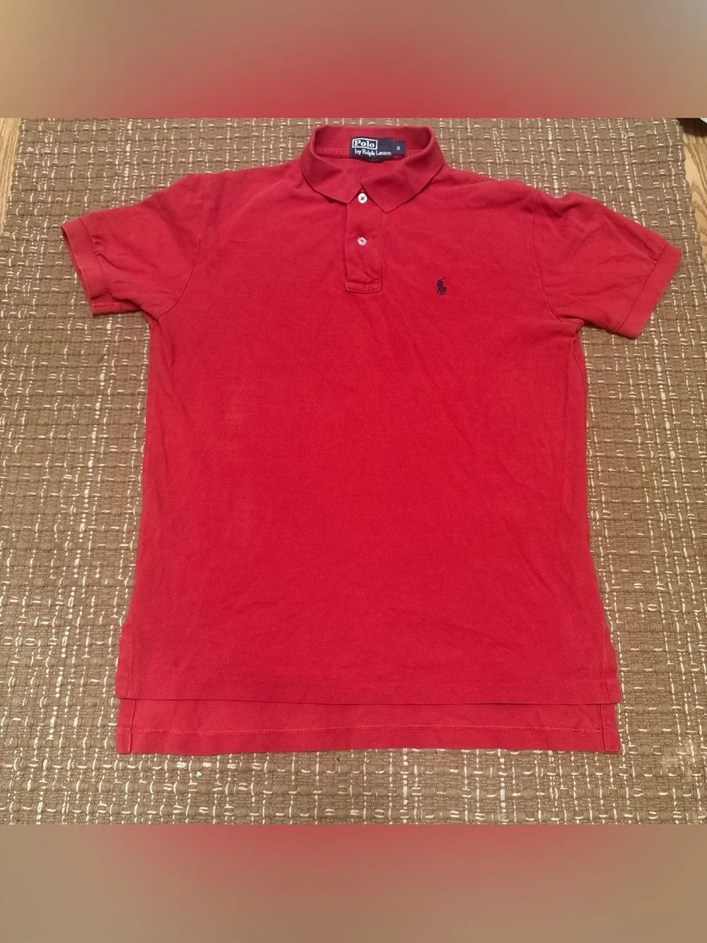 Ralph Lauren Red Men's Short-Sleeve Polo Shirt